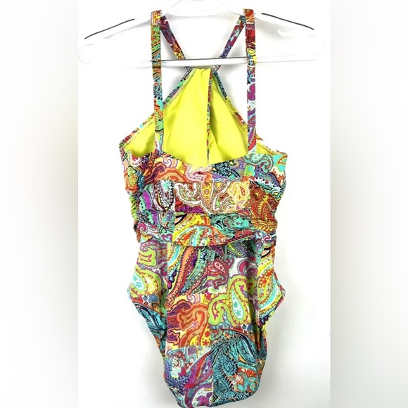 Bleu Rod Beattie Womens Bohemian Paradise One Piece Swimsuit Size 6 - Picture 2 of 3